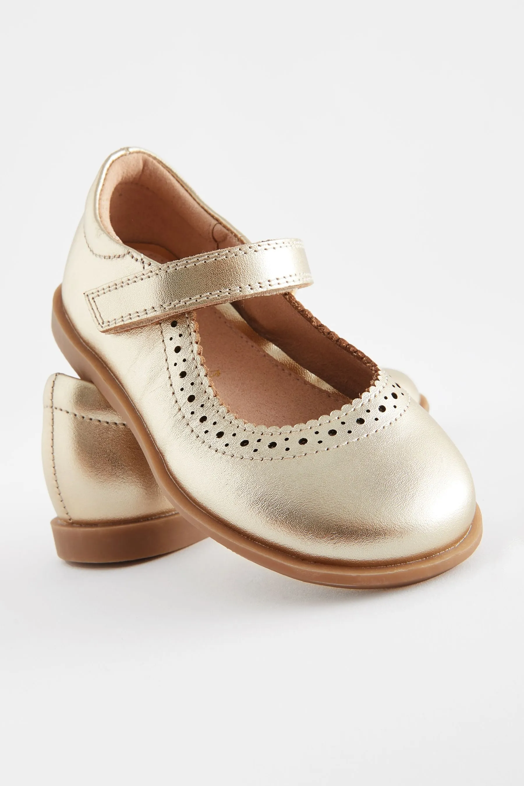 Scarpe brogue Mary Jane in pelle     